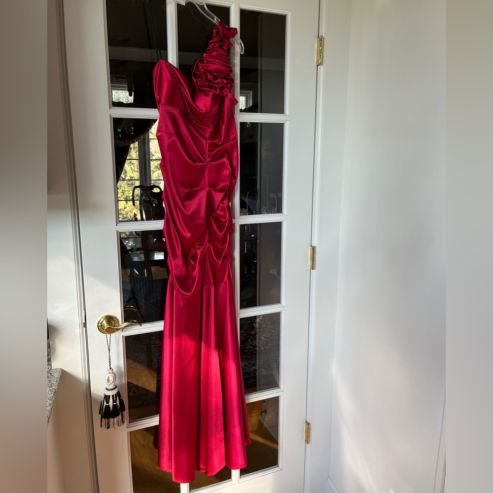 Red Mermaid Formal Gown